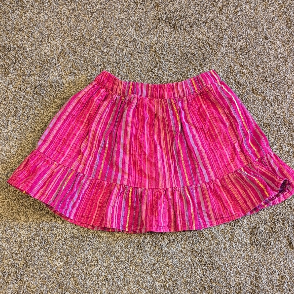 Gymboree 4t (Runs Large) Spice Island Skort Gold Stripe